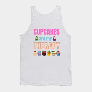 Cupcakes are my therapy Tank Top